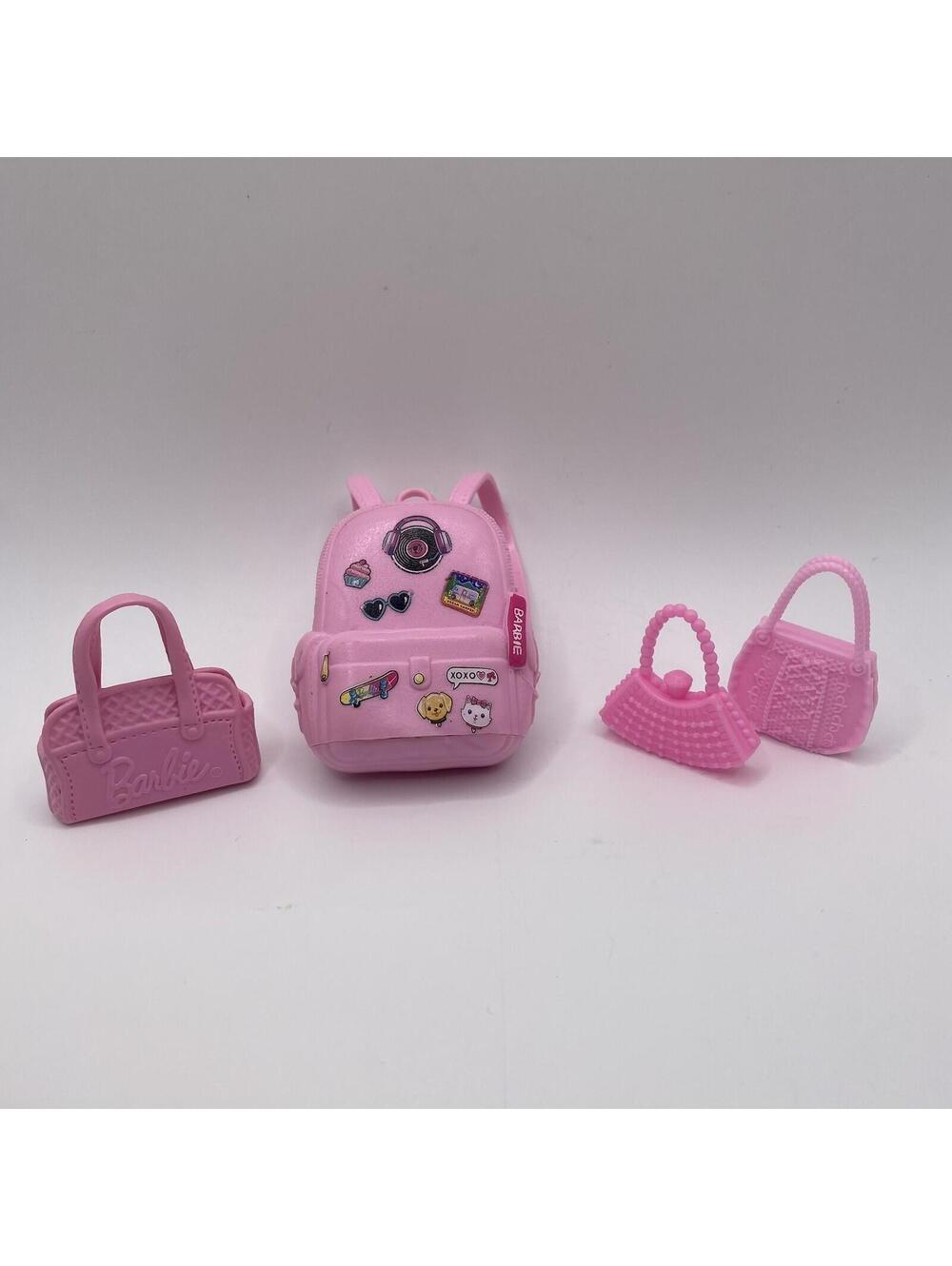 Barbie Lot Of 4 Pink Purse/ Bag B9